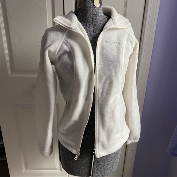 White Columbia Zip-Up Jacket - Picture 3 of 4